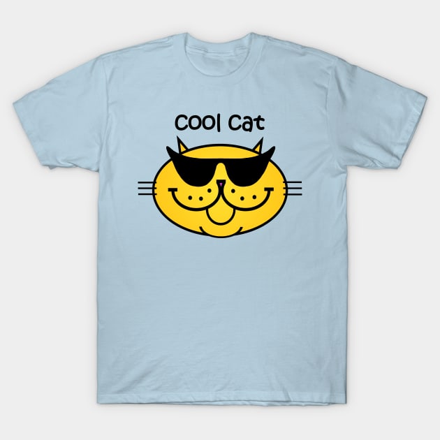 COOL CAT 2 -SOLID GOLD T-Shirt by RawSunArt